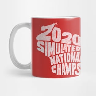 Wisconsin Simulated 2020 Basketball champions Mug